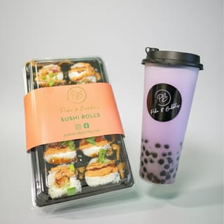10 PC Sushi with Boba