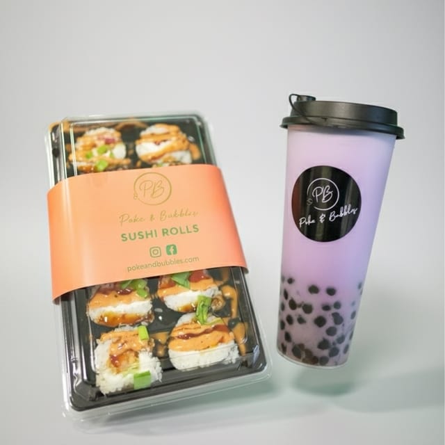 10 PC Sushi with Boba.